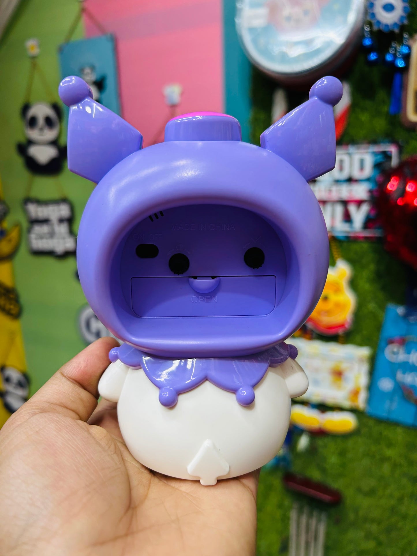 Kuromi-Themed Cute Alarm Clock