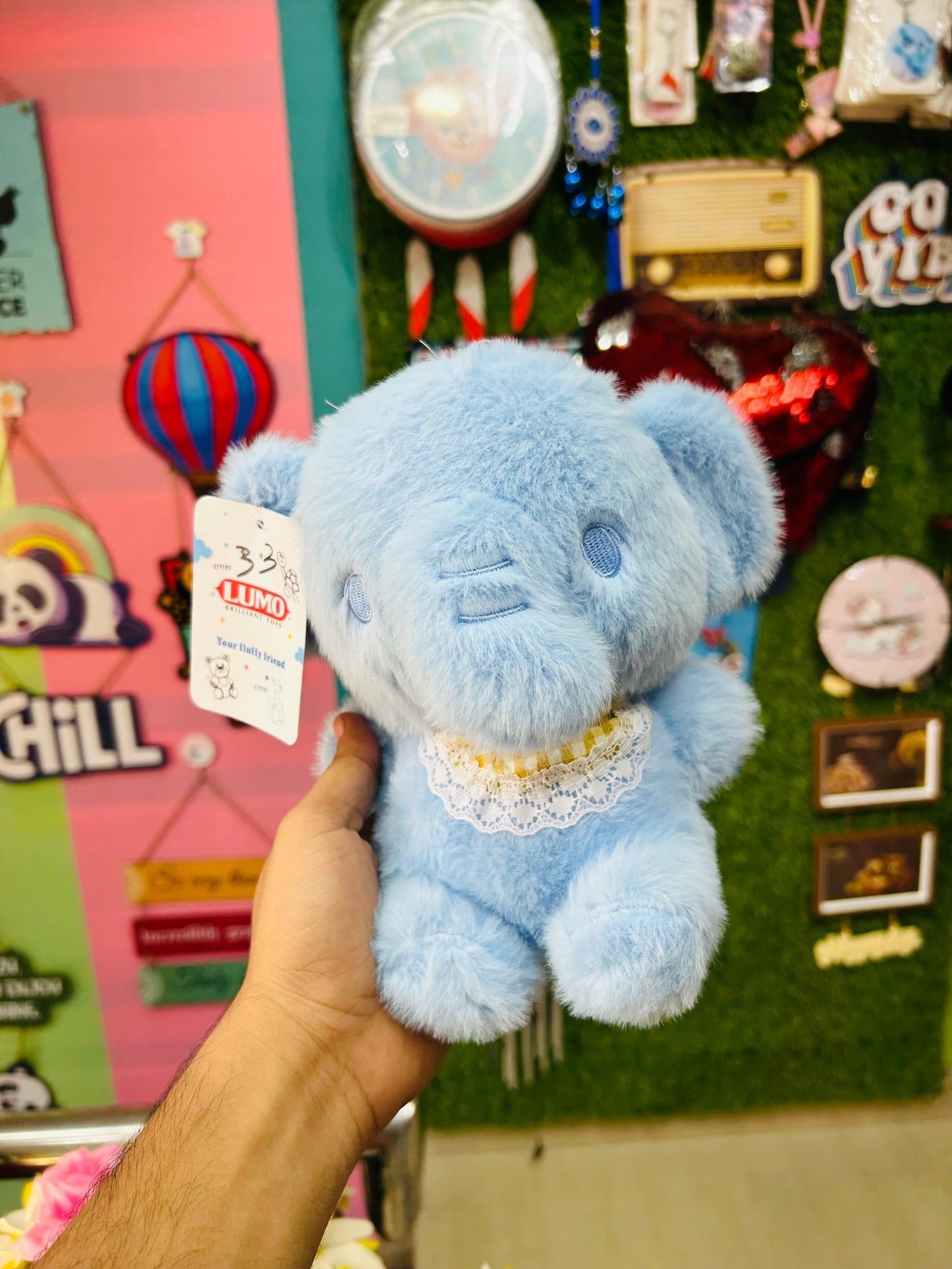 Blueberry snuggles - your fluffy little elephant friend